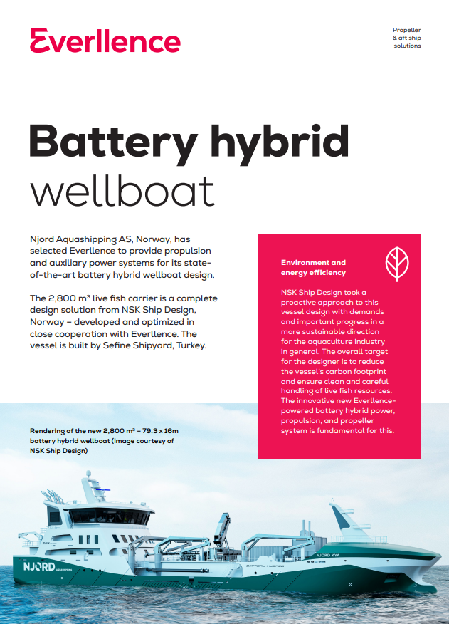 Battery hybrid wellboat